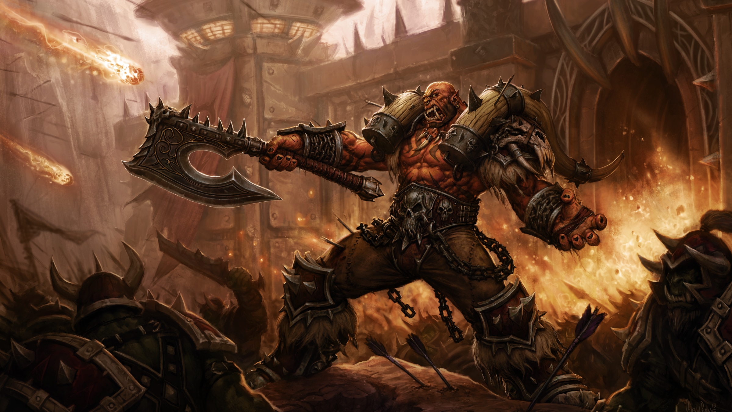 Garrosh battle pose