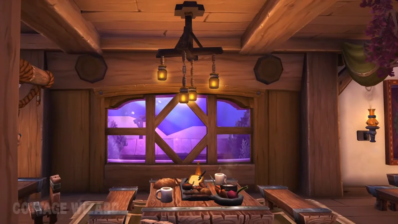 Immersive Tavern — WoW Housing build by CottageWizard
