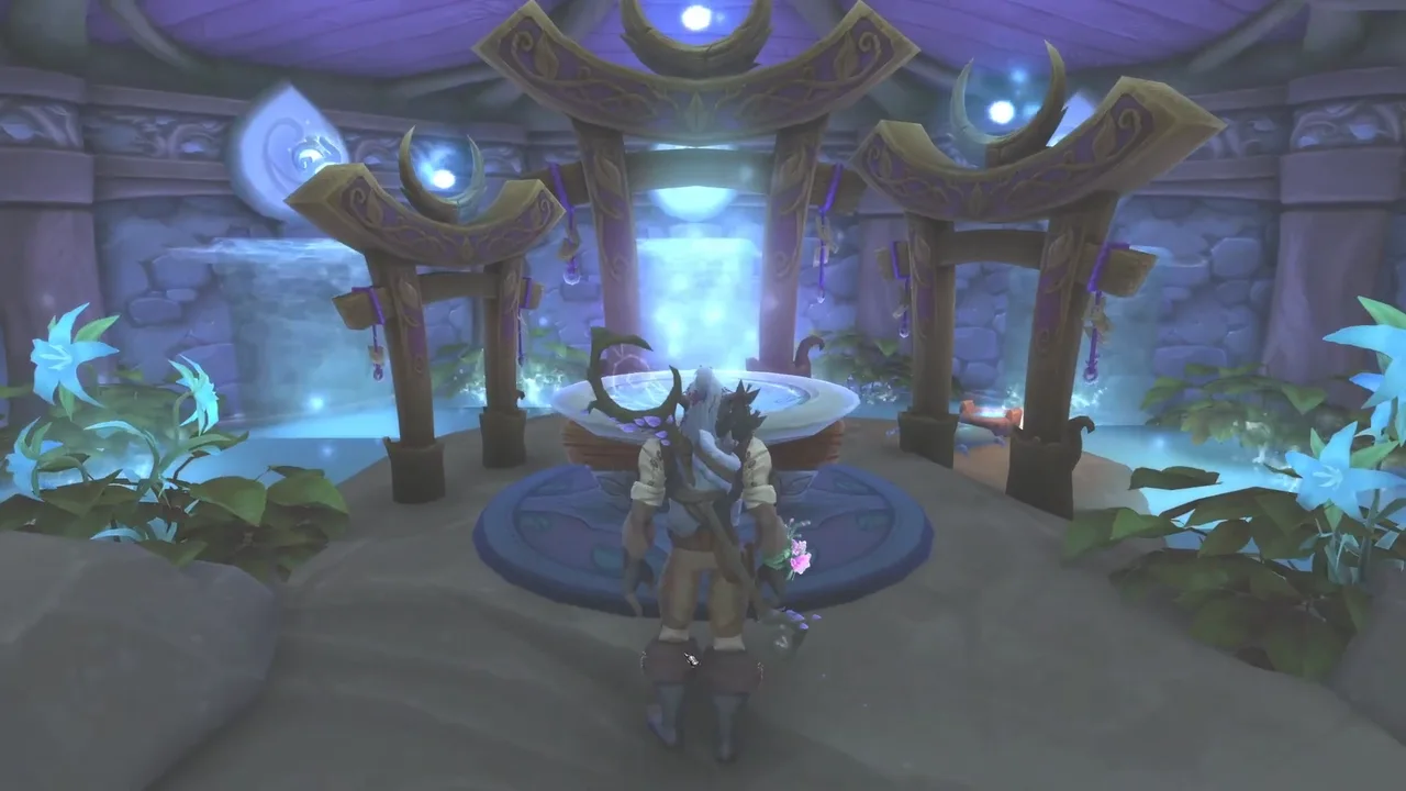 Night Elf Druid Barrow Den — WoW Housing build by Kathandrion