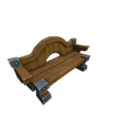 Arched Wooden Bench