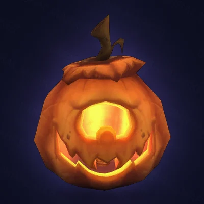 Candlelit Ogre Jack-o'-Lantern