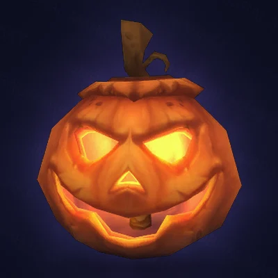 Candlelit Smiling Jack-o'-Lantern