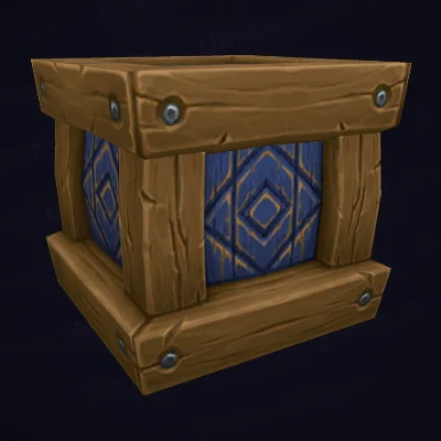 Carved Wooden Crate — WoW Housing decor