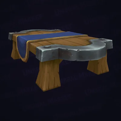 Covered Wooden Desk