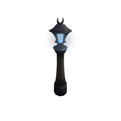 Crescent Moon Lamppost — WoW Housing decor
