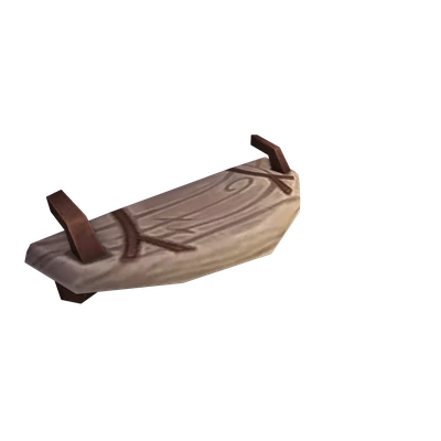 Draenic Wooden Wall Shelf