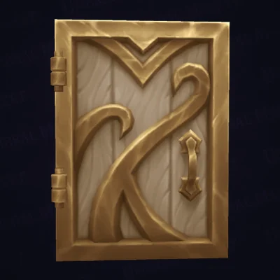 Elegant Carved Door — WoW Housing decor