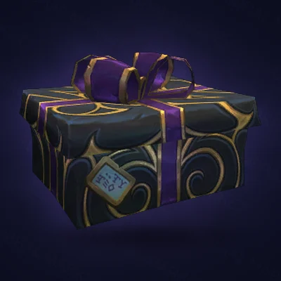 Gilded Black Wrapped Gift