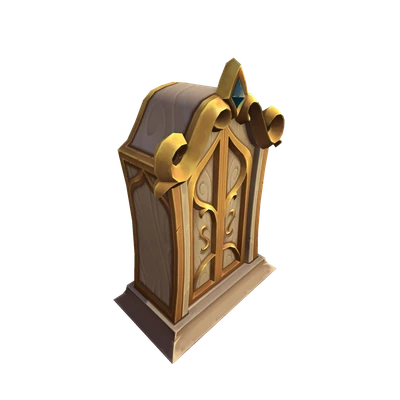 Gilded Lightwood Wardrobe