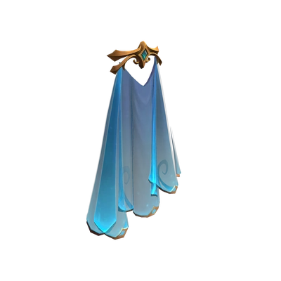 Gilded Sky-Blue Drapery — WoW Housing decor