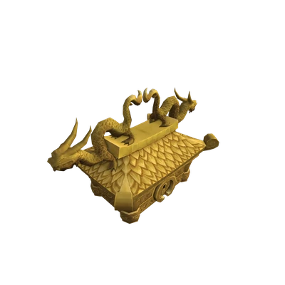 Golden Cloud Serpent Treasure Chest