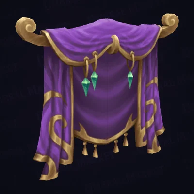 Grand Elven Wall Curtain — WoW Housing decor