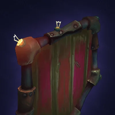 Illuminated Undermine Shield Sign