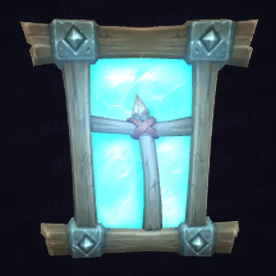 Iron-Studded Wooden Window