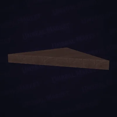 Large Triangular Wooden Tile