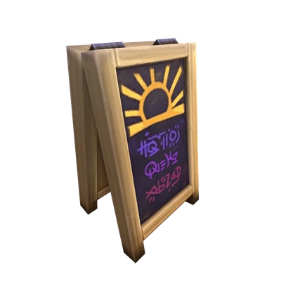 Legerdemain Lounge Sign Board — WoW Housing decor