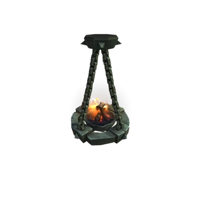 Low-Hanging Razorwind Iron Chandelier
