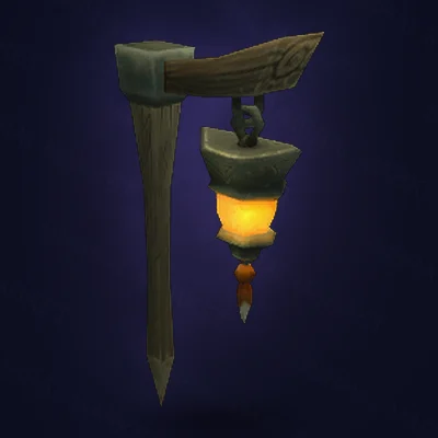 Nomad's Wooden Lamppost