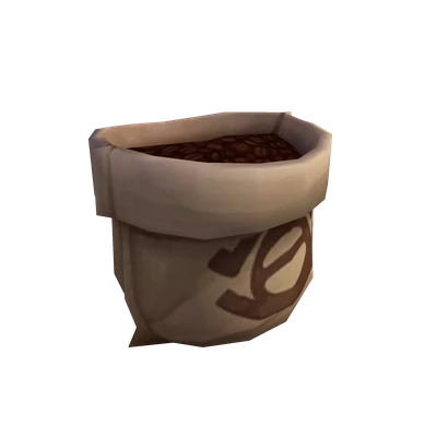 Open Sack of Roasted Kafa — WoW Housing decor