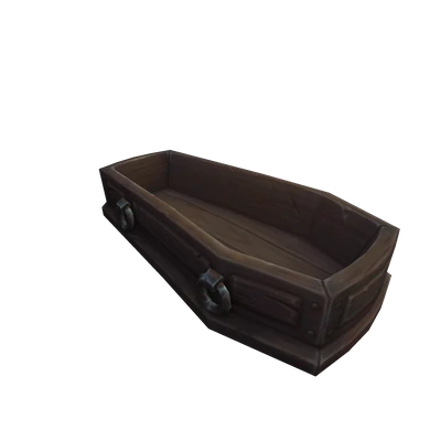 Open Wooden Coffin