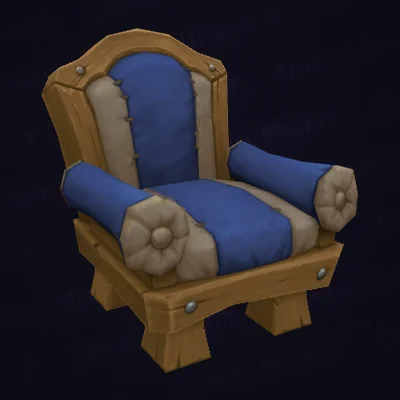 Plush Cushioned Chair — WoW Housing decor