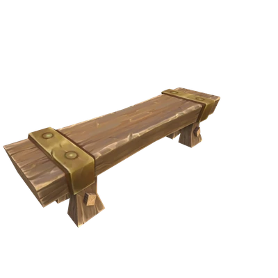 Restful Bronze Bench — WoW Housing decor