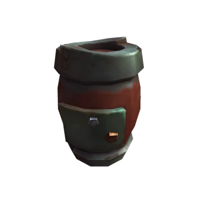 Rust-Plated Storage Barrel