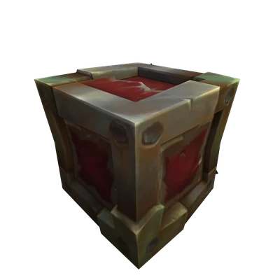 Rust-Plated Storage Crate