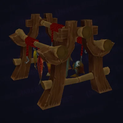 Rustic Fishing Rack