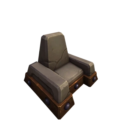Shadowforge Stone Chair — WoW Housing decor