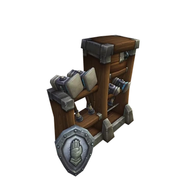 Silver Hand Weapon Rack — WoW Housing decor