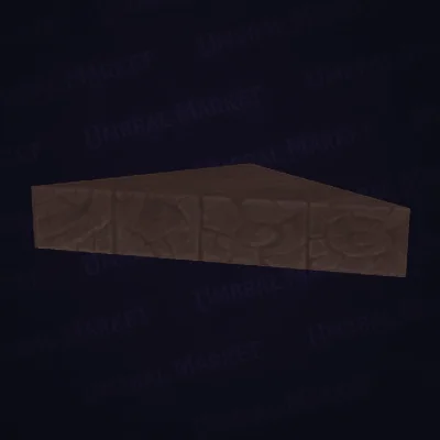Small Triangular Wooden Tile