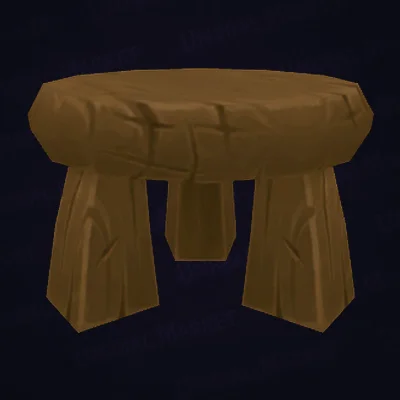 Small Wooden Stool — WoW Housing decor