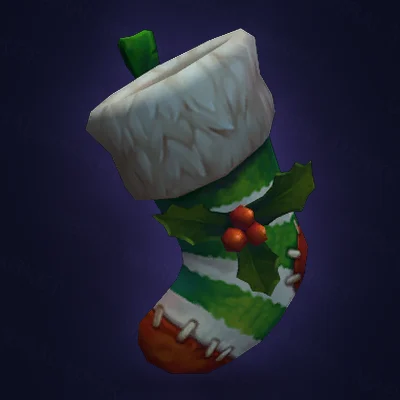 Striped Winter Veil Stocking — WoW Housing decor