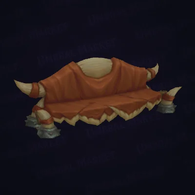 Wide Hide-Covered Bench