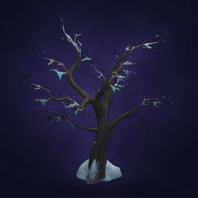 Winter's Frost Snowy Tree
