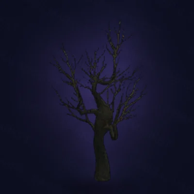Withered Crimson Oak