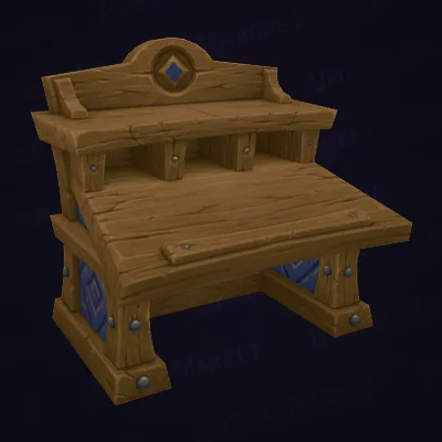 Worker's Wooden Desk