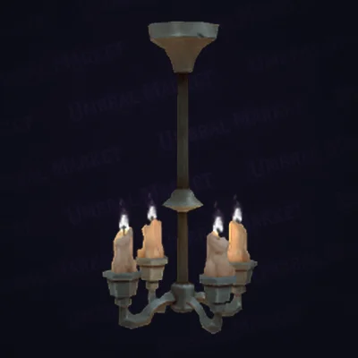 Wrought Iron Chandelier — WoW Housing decor